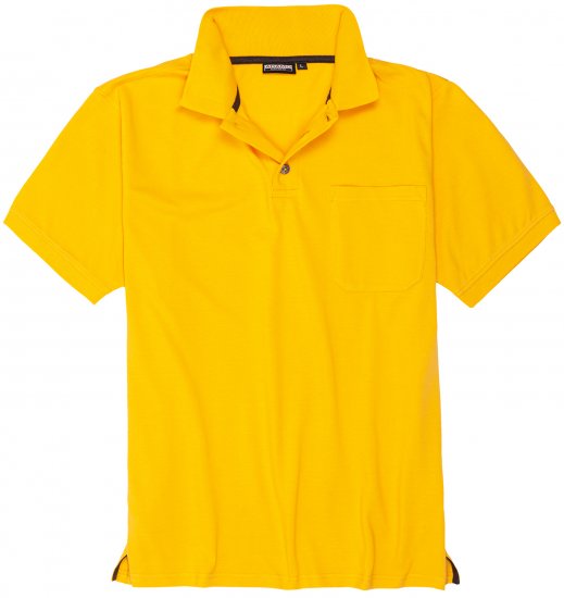 Adamo Klaas Regular fit Polo Shirt with Pocket Yellow - Pólóingek - Galléros Pólók 2XL-8XL - Pólóingek 2XL-8XL