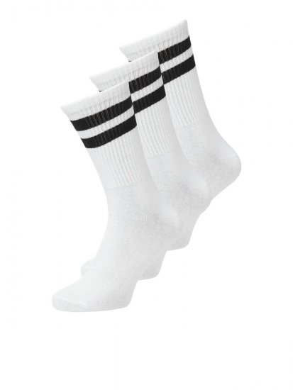Jack & Jones Travis Teniszzoknik Fehér 3-pack - Alsónemű & strandruhák - Nagyméretű Alsónemű 2XL-8XL