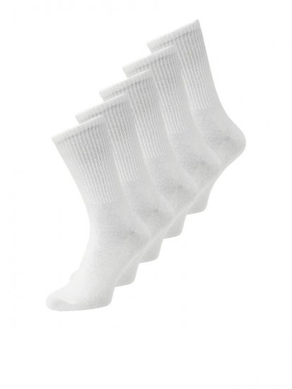 Jack & Jones Basic Teniszzoknik Fehér 5-pack - Alsónemű & strandruhák - Nagyméretű Alsónemű 2XL-8XL