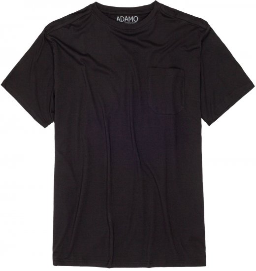 Adamo Kody Regular fit T-shirt with Pocket Black - Pólók - Nagyméretű pólók - 2XL-14XL