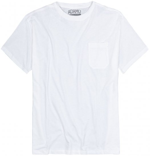 Adamo Kody Regular fit T-shirt with Pocket White - Pólók - Nagyméretű pólók - 2XL-14XL