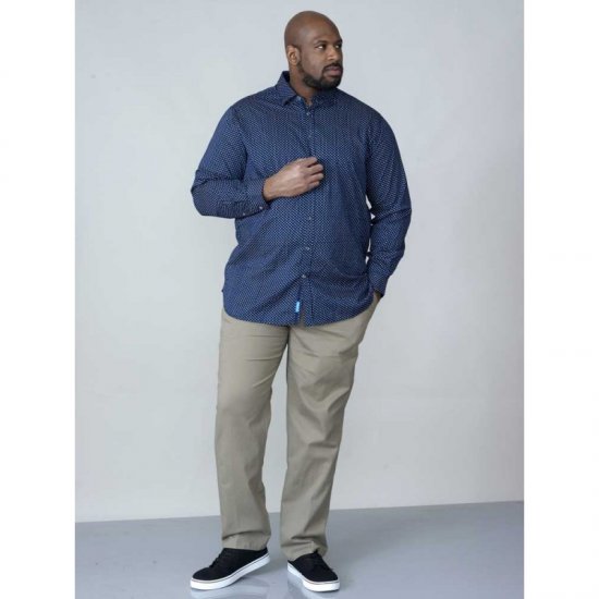 D555 Lavar Long Sleeve Diamond Printed Shirt - Ingek - Ingek 2XL-10XL