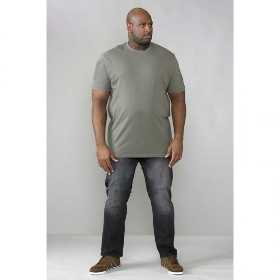 D555 Callum T-shirt Khaki - Pólók - Nagyméretű pólók - 2XL-14XL