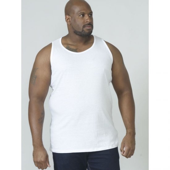 D555 Fabio Tanktop White - Pólók - Nagyméretű pólók - 2XL-14XL