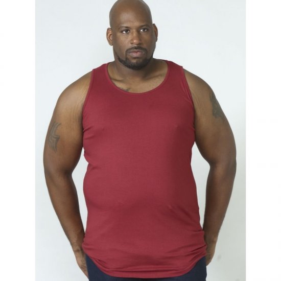 D555 Fabio Tanktop Red - Pólók - Nagyméretű pólók - 2XL-14XL