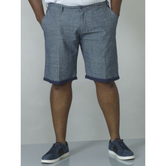 D555 Cliff Shorts Navy - Rövidnadrág - Nagyméretű Rövidnadrág W40-W60