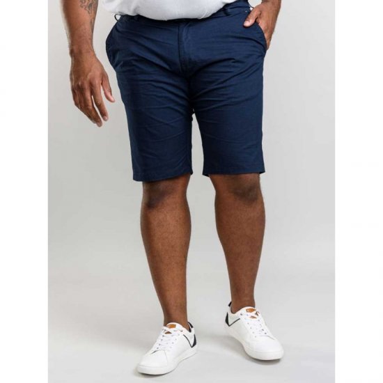 D555 Lopez Stretch Shorts Navy - Rövidnadrág - Nagyméretű Rövidnadrág W40-W60