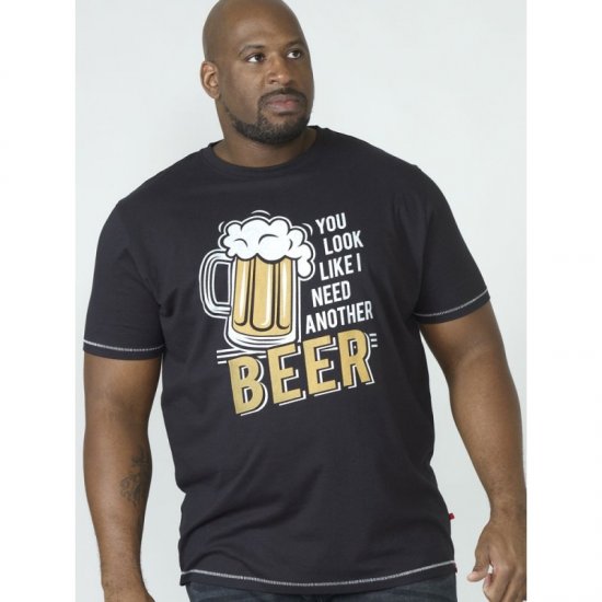 D555 Murray T-shirt Black - Pólók - Nagyméretű pólók - 2XL-14XL