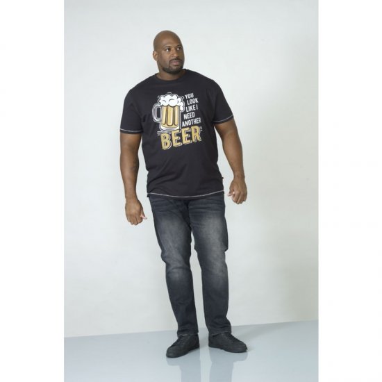 D555 Murray T-shirt Black - Pólók - Nagyméretű pólók - 2XL-14XL