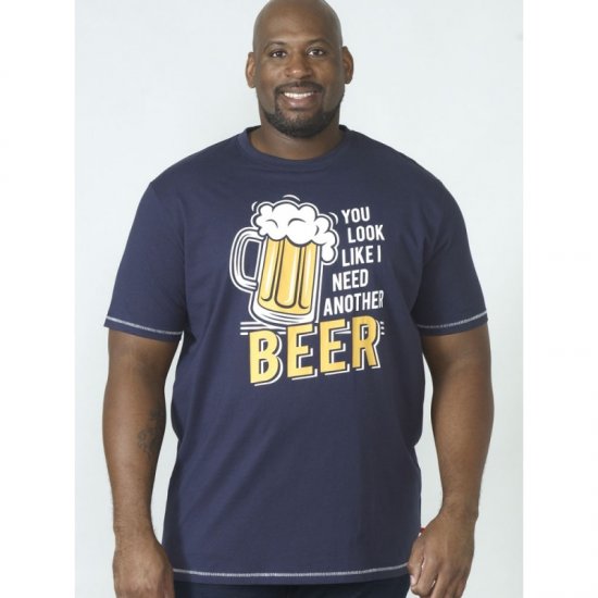 D555 Murray T-shirt Navy - Pólók - Nagyméretű pólók - 2XL-14XL