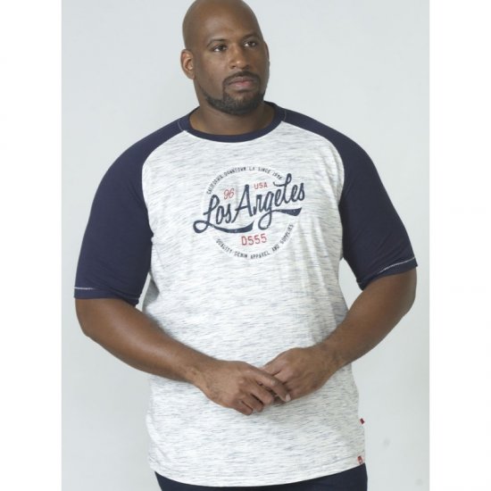 D555 Judson T-shirt Navy - Pólók - Nagyméretű pólók - 2XL-14XL