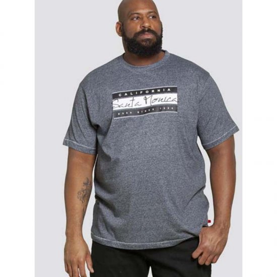 D555 Tempa T-shirt Navy Twist - Pólók - Nagyméretű pólók - 2XL-14XL