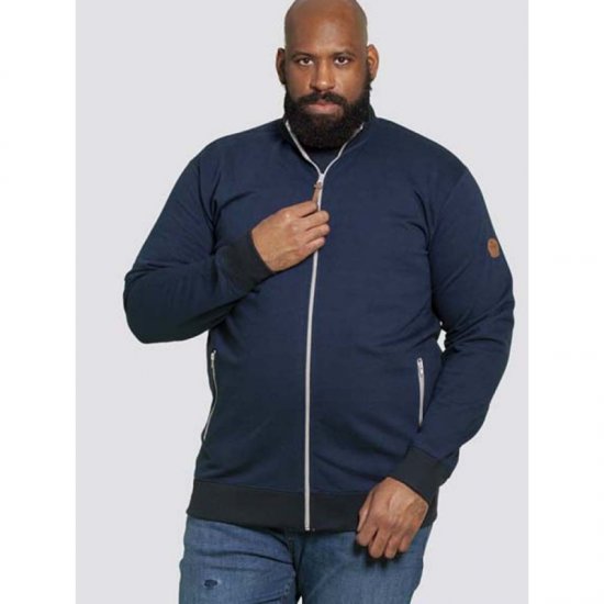 D555 Buxton Full Zip Sweatshirt Navy - Pulóverek & kapucnis pulóverek - Pulóverek & Kapucnis pulóver 2XL-12XL