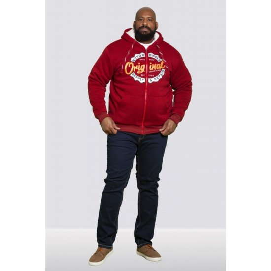 D555 Rylan Hoodie Red - Pulóverek & kapucnis pulóverek - Pulóverek & Kapucnis pulóver 2XL-12XL