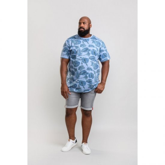 D555 Seymour T-shirt Blue - Pólók - Nagyméretű pólók - 2XL-14XL