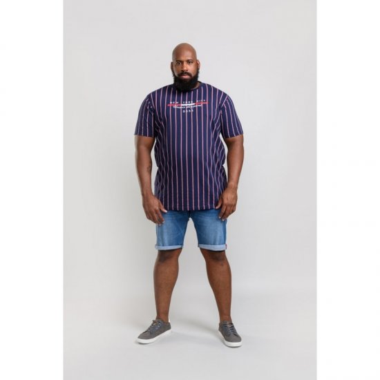 D555 Davis T-shirt Navy - Pólók - Nagyméretű pólók - 2XL-14XL