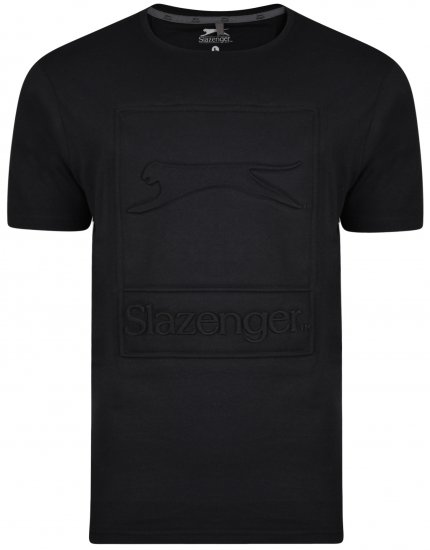 Slazenger Kurtis T-shirt Black - Pólók - Nagyméretű pólók - 2XL-14XL