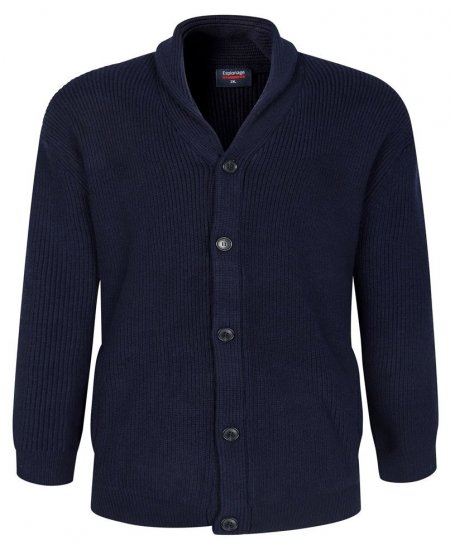 Espionage KW080 Sálgalléros kardigán tengerészkék - Pulóverek & kapucnis pulóverek - Pulóverek & Kapucnis pulóver 2XL-12XL