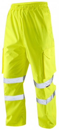 Leo Appledore Cargo Rain pants Hi-Vis Yellow - Munkaruha - Nagyméretű Munkaruha 3XL-6XL