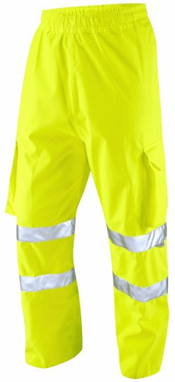 Leo Instow Breathable Executive Cargo Rain pants Hi-Vis Yellow - Munkaruha - Nagyméretű Munkaruha 3XL-6XL