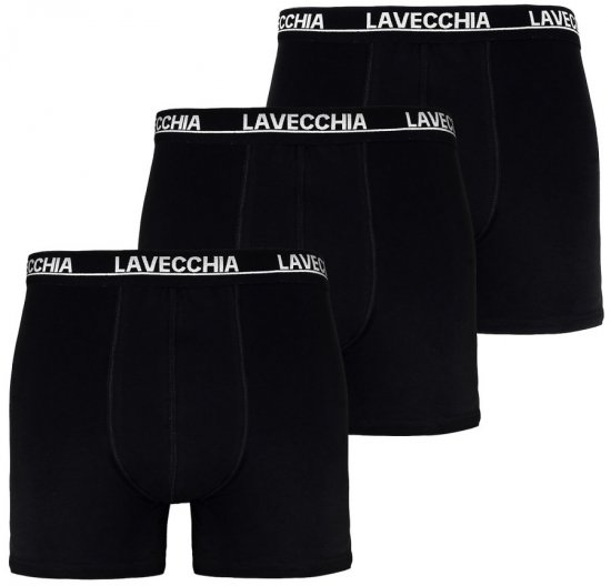 Lavecchia 1020 Boxershorts 3-pack Black - Alsónemű & strandruhák - Nagyméretű Alsónemű 2XL-8XL
