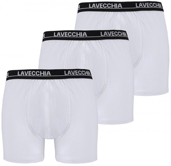 Lavecchia 1020 Boxershorts 3-pack White - Alsónemű & strandruhák - Nagyméretű Alsónemű 2XL-8XL
