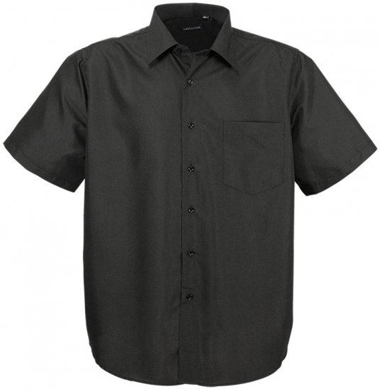 Lavecchia Classic Short Sleeve Shirt Black - Ingek - Ingek 2XL-10XL