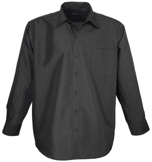 Lavecchia Classic Long Sleeve Shirt Black - Ingek - Ingek 2XL-10XL