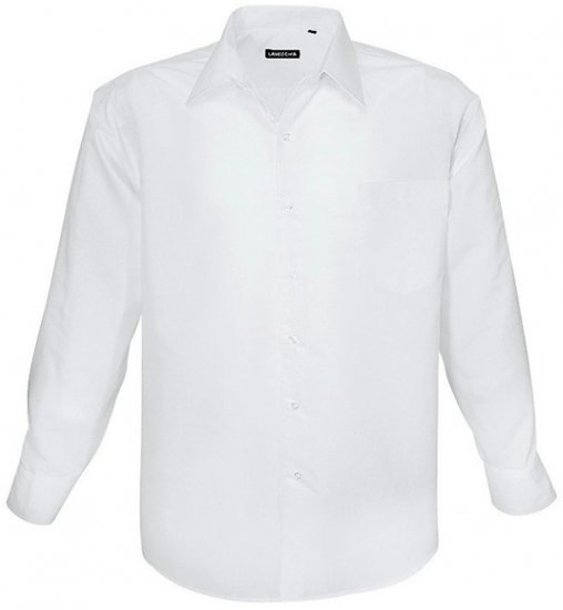 Lavecchia Classic Long Sleeve Shirt White - Ingek - Ingek 2XL-10XL