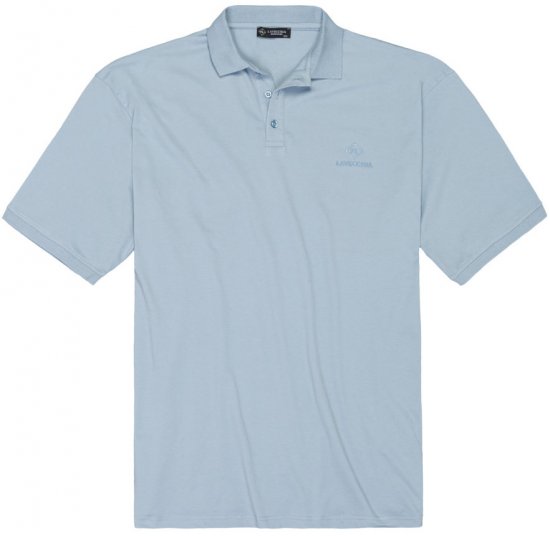 Lavecchia 1000 Pique Polo Light Blue - Pólóingek - Galléros Pólók 2XL-8XL - Pólóingek 2XL-8XL