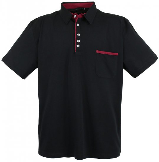 Lavecchia 1701 Jersey Poloshirt Black - Pólóingek - Galléros Pólók 2XL-8XL - Pólóingek 2XL-8XL