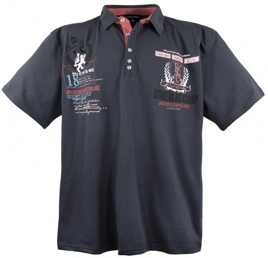 Lavecchia 2038 Printed Jersey Poloshirt Charcoal - Pólóingek - Galléros Pólók 2XL-8XL - Pólóingek 2XL-8XL