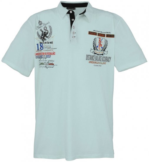 Lavecchia 2038 Printed Jersey Poloshirt Mint - Pólóingek - Galléros Pólók 2XL-8XL - Pólóingek 2XL-8XL