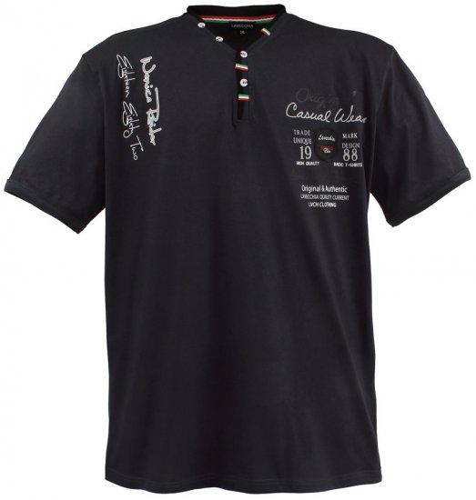Lavecchia 2042 Printed T-shirt Charcoal - Pólók - Nagyméretű pólók - 2XL-14XL
