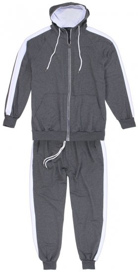 Lavecchia 611 Tracksuit Charcoal - Tréningruhák - Nagyméretű Férfi Tréningruhák