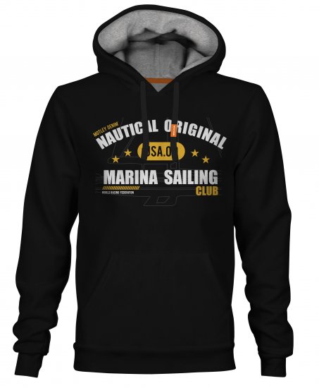 Motley Denim Leeds Hoodie Black - Pulóverek & kapucnis pulóverek - Pulóverek & Kapucnis pulóver 2XL-12XL