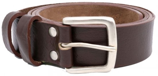 D555 Liam Hand Crafted Real Leather Belt, 3,7cm - Övek - Nagyméretű Övek W40-W70/2XL-8XL