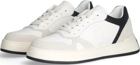 Liu Jo Boy 01 Leather/Suede Sneakers White/Black - Férfi cipők 40-52 - 