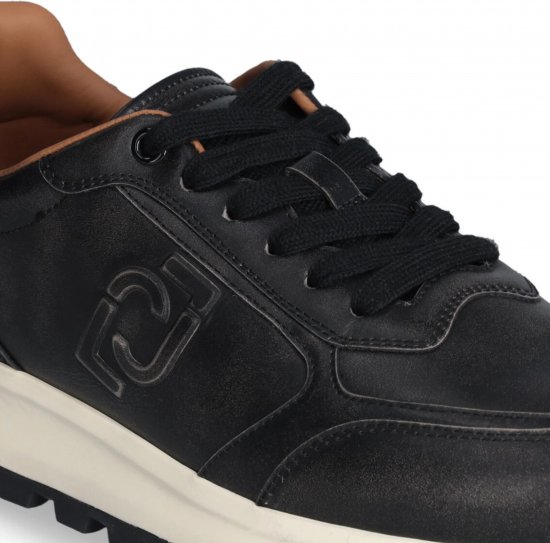 Liu Jo Running 01 Leather Sneakers Black - Férfi cipők 40-52 - 