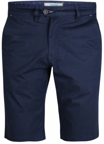 D555 Lopez Stretch Shorts Navy - Rövidnadrág - Nagyméretű Rövidnadrág W40-W60