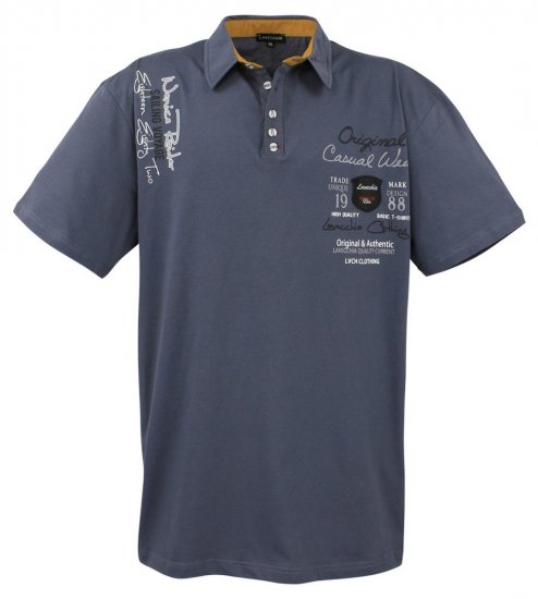 Lavecchia 610 Galléros póló Antracit - Pólóingek - Galléros Pólók 2XL-8XL - Pólóingek 2XL-8XL