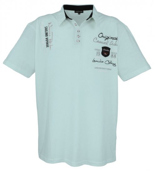 Lavecchia 610 Galléros póló Mentazöld - Pólóingek - Galléros Pólók 2XL-8XL - Pólóingek 2XL-8XL
