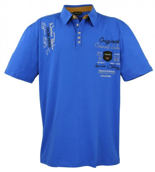 Lavecchia 610 Galléros póló Királykék - Pólóingek - Galléros Pólók 2XL-8XL - Pólóingek 2XL-8XL