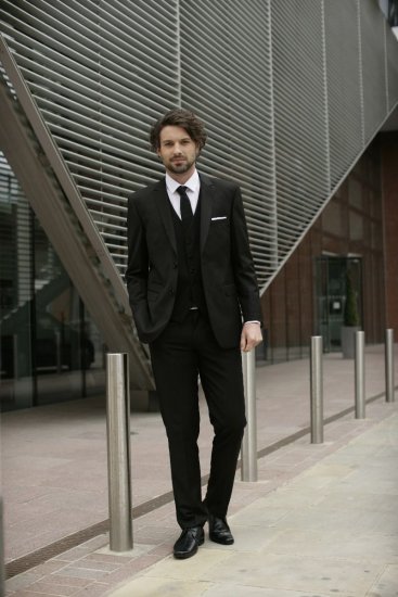 Skopes Madrid Waistcoat Black - Öltönyök - Nagyméretű öltönyök