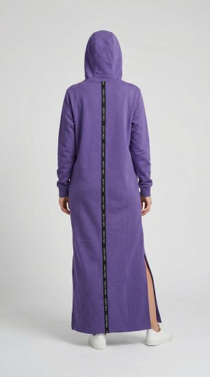 Nora Mikken MARI Maxi Hoodie Dress Purple - Pulóverek & kapucnis pulóverek - 