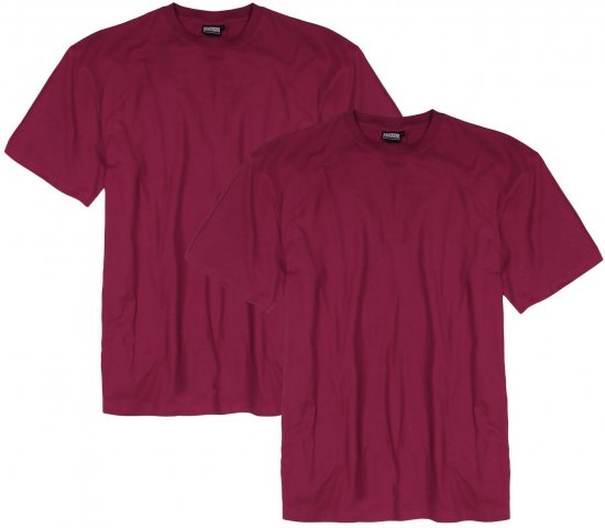 Adamo Marlon Comfort fit 2-pack T-shirt Blackberry - Pólók - Nagyméretű pólók - 2XL-14XL
