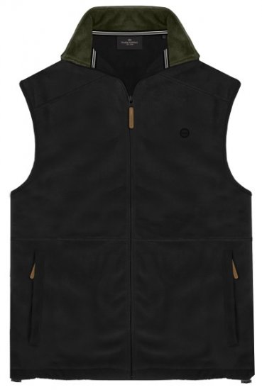 Double Outfitters MFT-7089 Sleeveless Fleece Vest Black - Kabátok - Nagyméretű Kabátok - 2XL-8XL