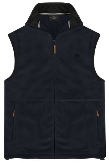 Double Outfitters MFT-7089 Sleeveless Fleece Vest Navy - Kabátok - Nagyméretű Kabátok - 2XL-8XL