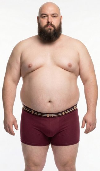 20 Nodi 979 Boxeralsó 3 db-os csomag Bordó/Szürke/Sötétkék - Boxeralsó - Boxeralsó 2XL-12XL