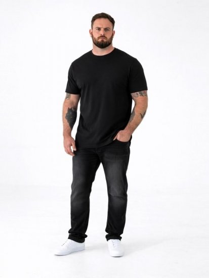 D555 Smartly Póló kerek nyakú Fekete 5 db-os csomag - Pólók - Nagyméretű pólók - 2XL-14XL